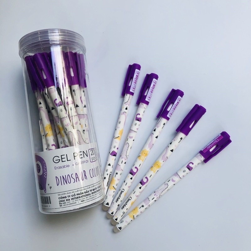 1 chiec bút gel xóa được MAZZIC tím THIÊN LONG