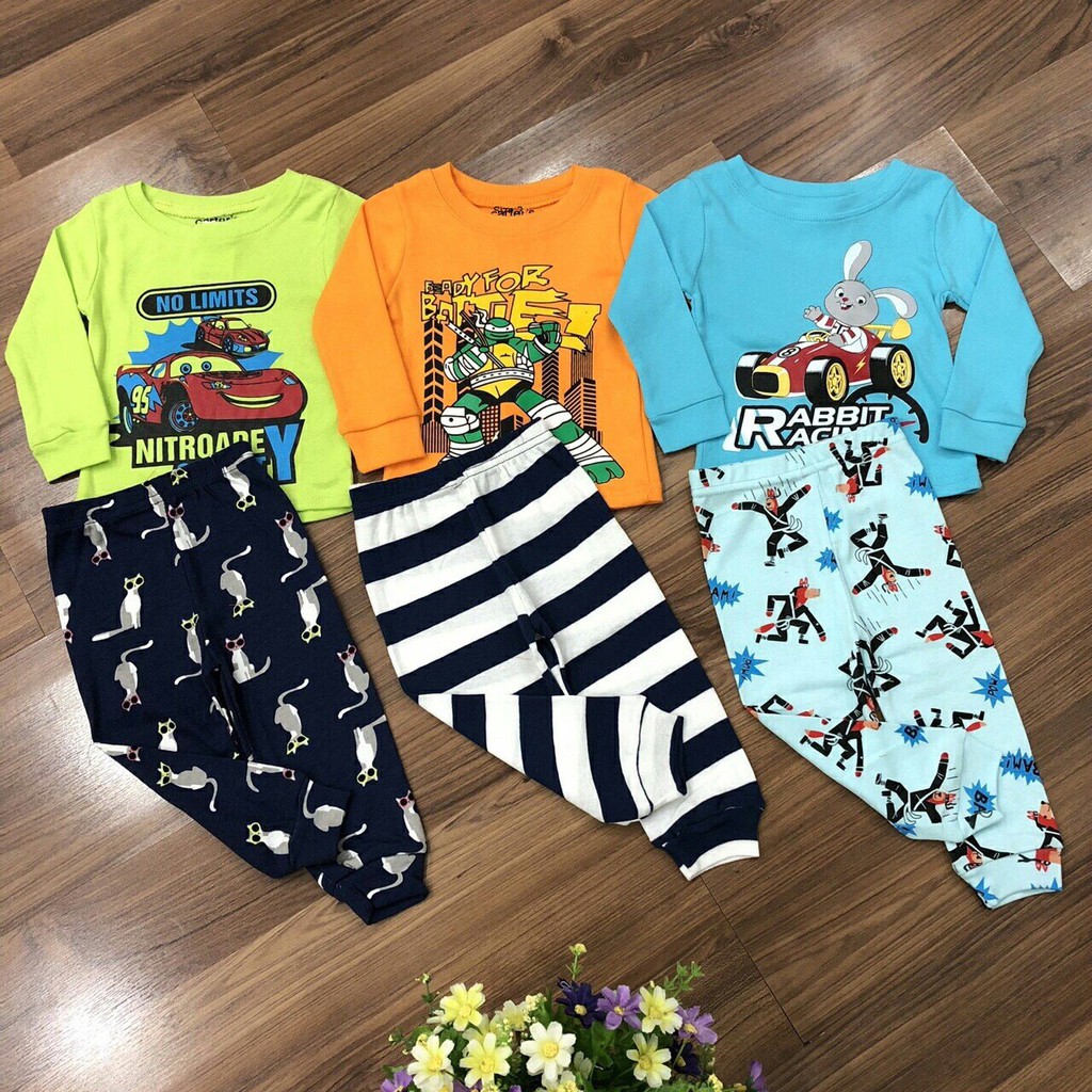 Combo 2 Bộ Cotton dầy Bozip cho bé trai bé gái