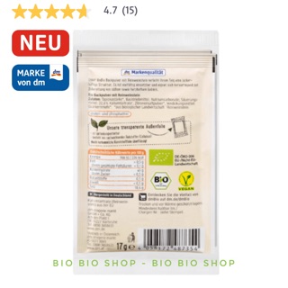 [MỚI] Bột nở hữu cơ DmBio Đức organic