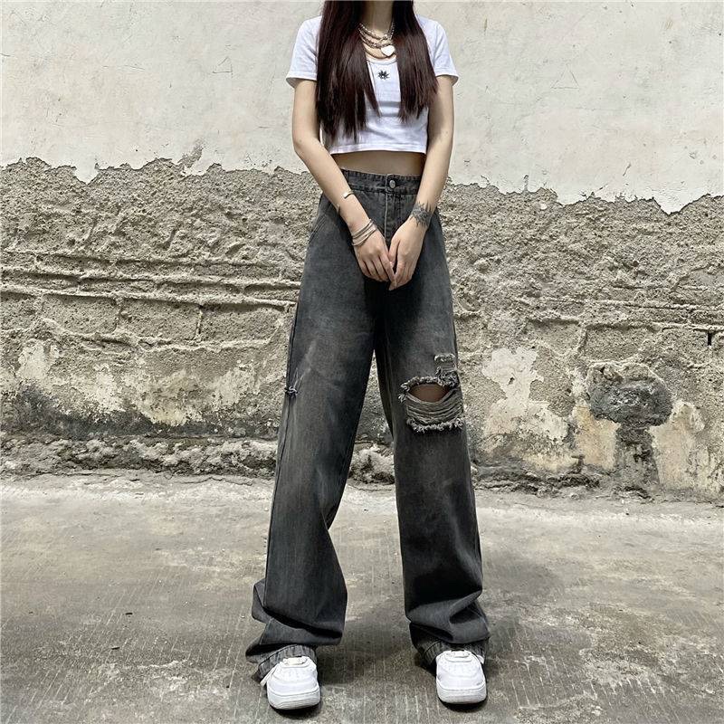 Quần bò ống rộng nữ cạp cao M7 quần jeans ống rộng lưng cao, vải bò dày đẹp , không giãn ,dáng suông M736 | BigBuy360 - bigbuy360.vn