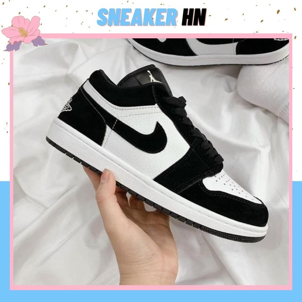 Giày 𝐉𝐨𝐫𝐝𝐚𝐧 1 low panda đen trắng cổ thấp, Giày JD1 low panda nam nữ bản đẹp basic full box bill | BigBuy360 - bigbuy360.vn