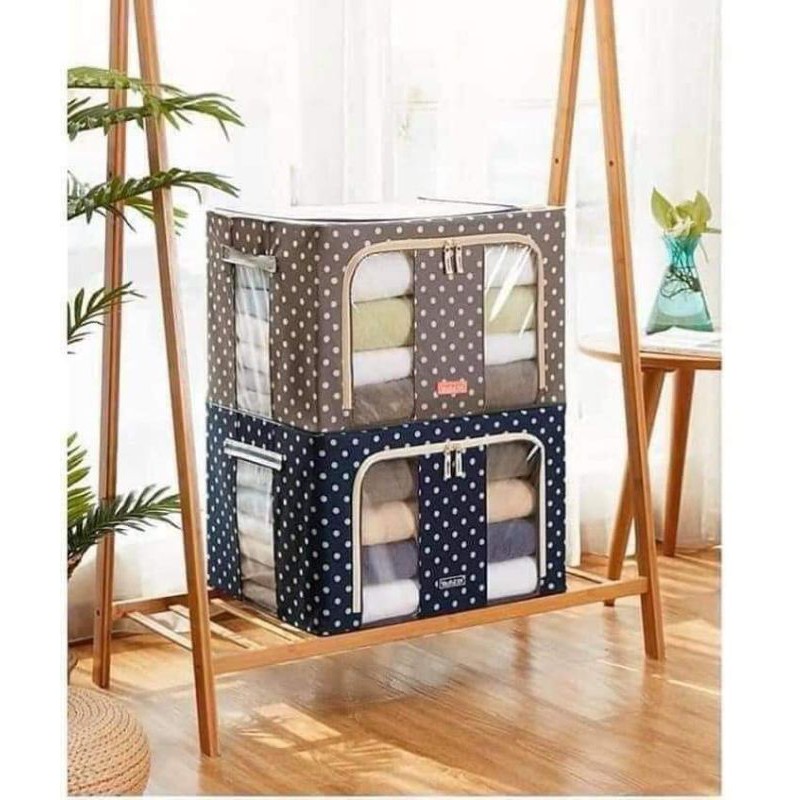 Hộp vải khung sắt giữ đồ