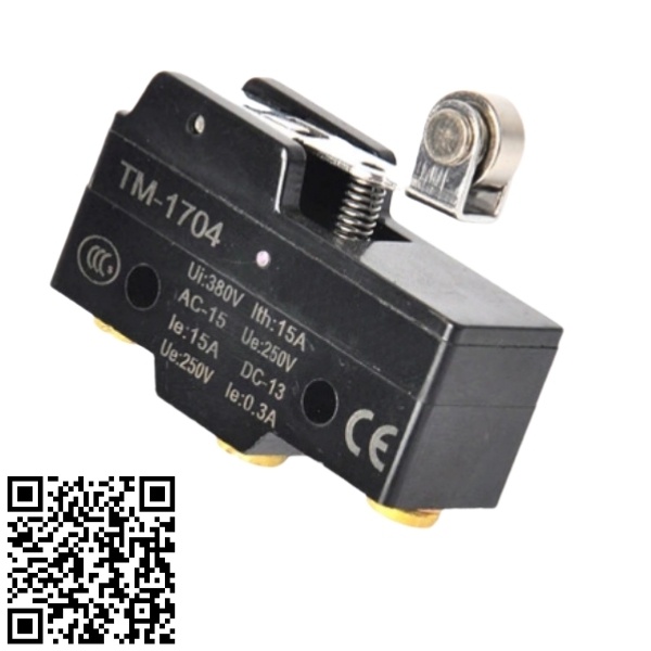 Công tắc hành trình CM-1704 giớ hạn đòn bẩy bánh xe kim loại cần ngắn chất lượng tốt