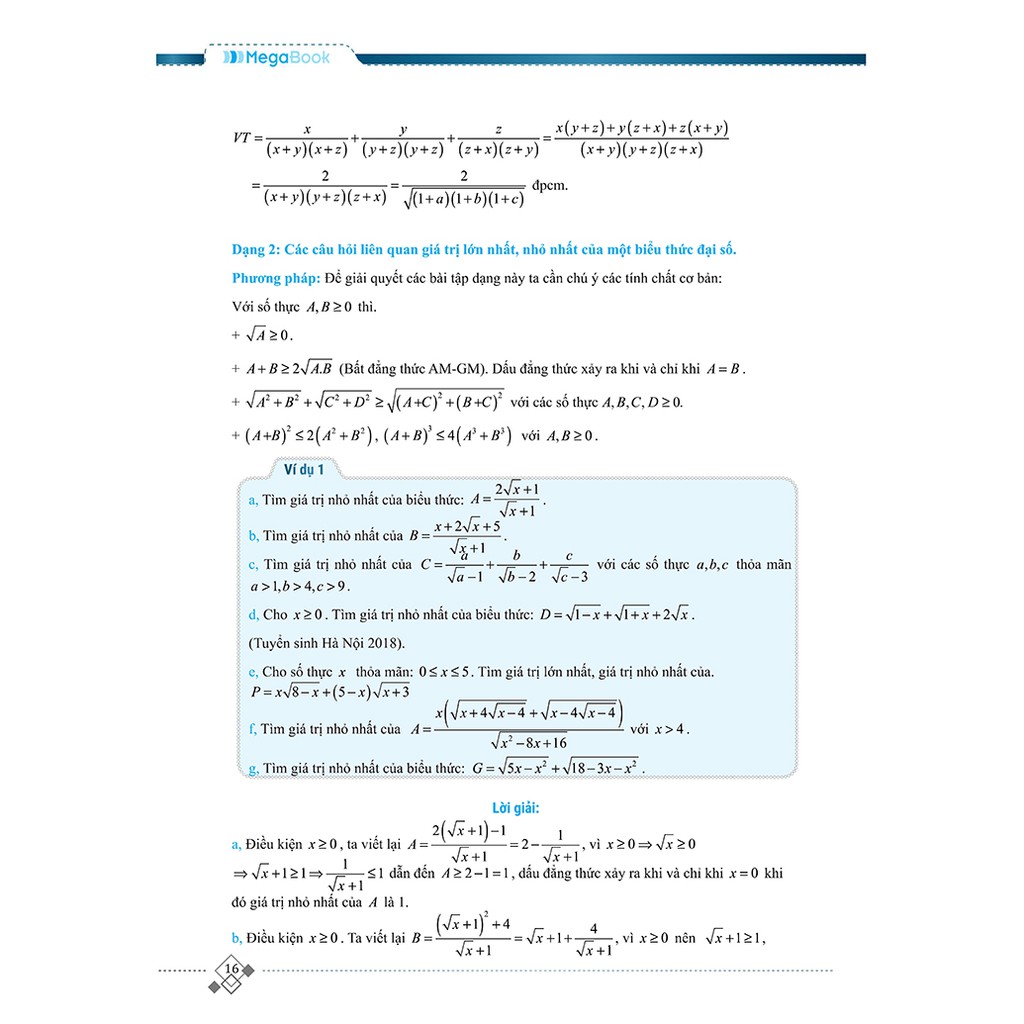 Sách Tổng hợp chuyên đề trọng tâm thi vào 10 chuyên và học sinh giỏi - Đại số 9