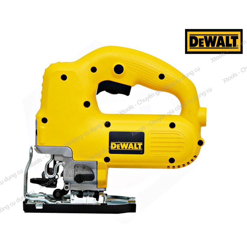 Máy cưa lọng cầm tay DeWALT DW341K-B1 550W máy cưa đa năng, cưa gỗ, kim loại, ống nhựa, góc cắt xiên 45 độ