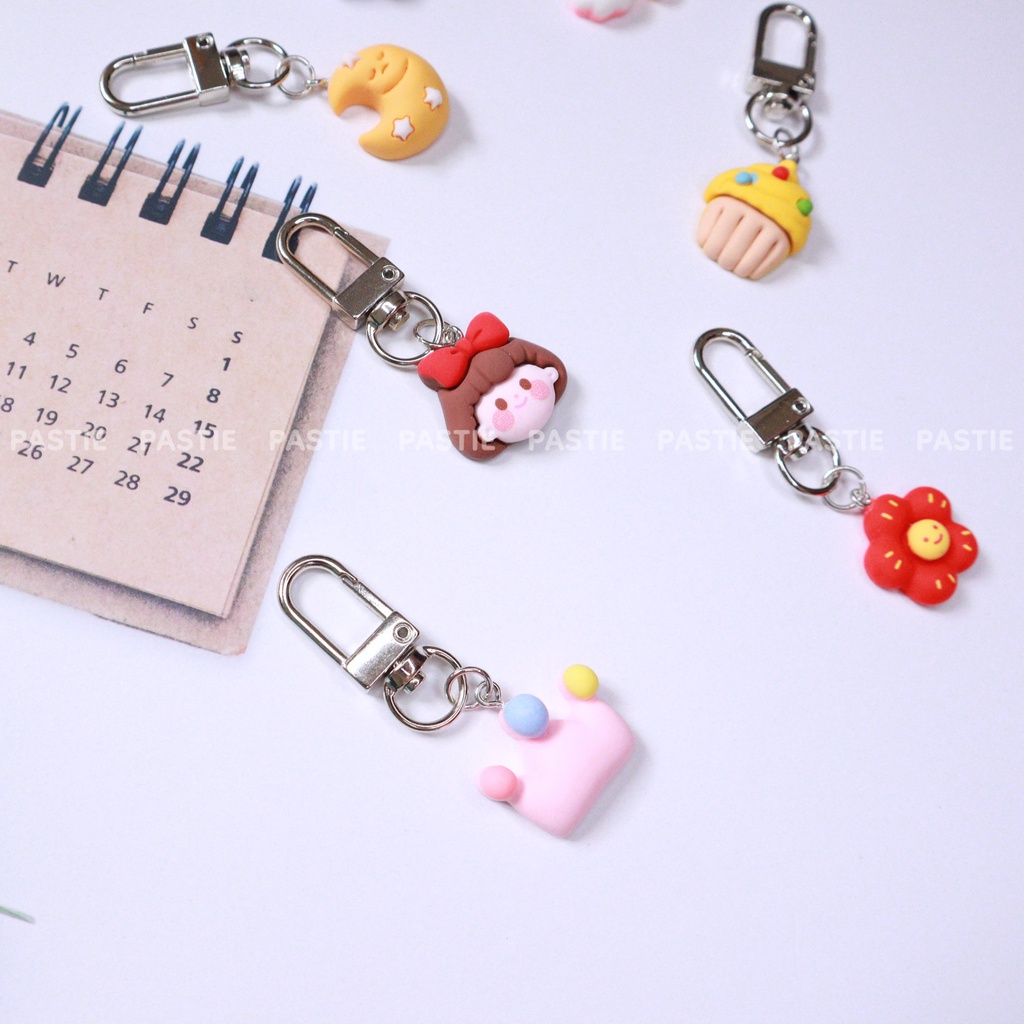 Keyring, móc chìa khoá, airpod, túi xách kiểu hoạt hình cute đáng yêu, khoá bạc