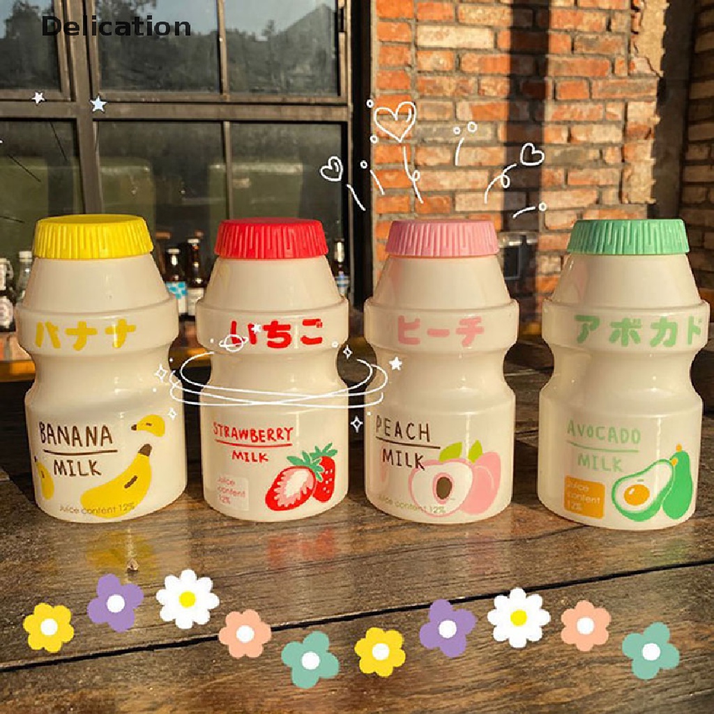 Bình đựng nước uống hình chai sữa bằng nhựa 480ml phong cách đáng yêu