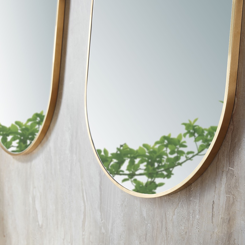 GƯƠNG TREO TƯỜNG PHÒNG TẮM HÌNH OVAL SMHOME GTT04 - KHUNG NHÔM MẠ