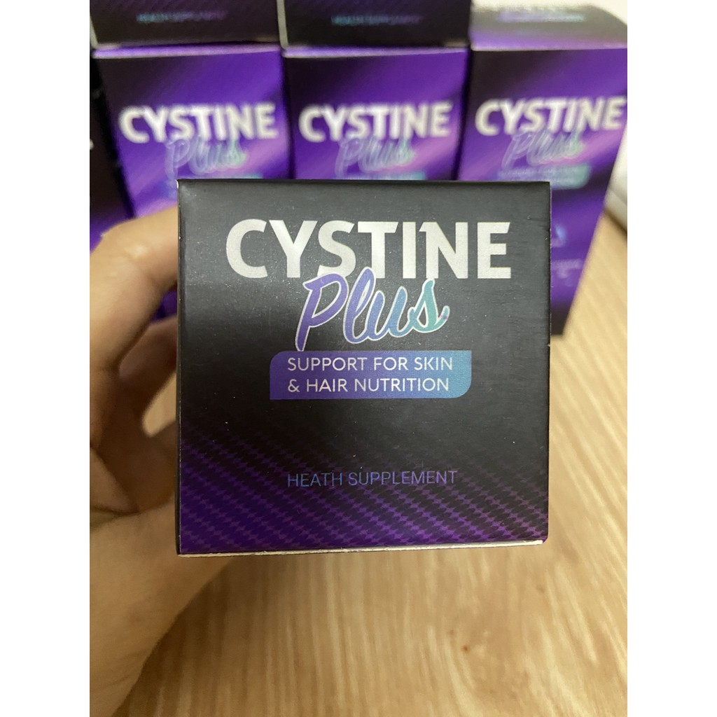 [ CHÍNH HÃNG] Cystine Plus-Viên uống giảm mụn, ngăn rụng tóc và giảm sắc tố Supplement Fact Cystine Plus