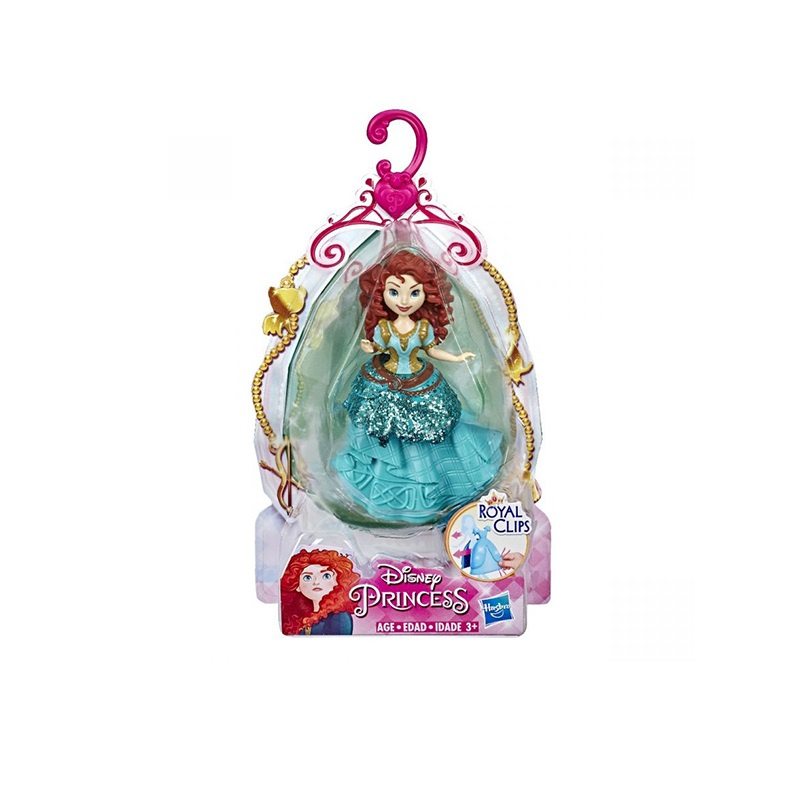 Đồ chơi bé gái Hasbro búp bê công chúa Merida mini Disney Princess E4865