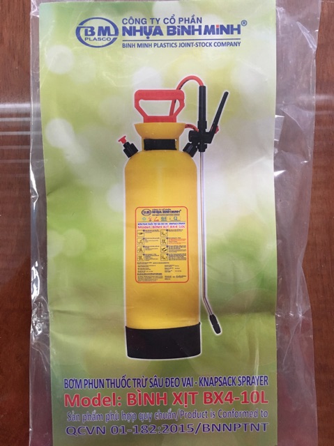 Bình xịt 10 lít Bình Minh cam kết chính hãng 100%