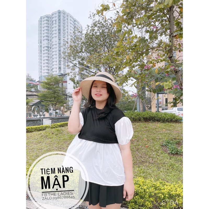 Ảnh thật Áo babydoll BIGSIZE cho nàng 50-85kg
