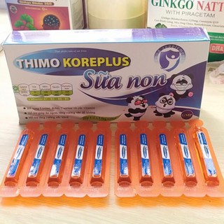 Siro cho bé THIMO KOREA PlUS SỮA NON hỗ trợ hấp thụ tốt hơn, ăn ngon, ngủ tốt, tăng cường sức đề kháng - Hộp 20 ống