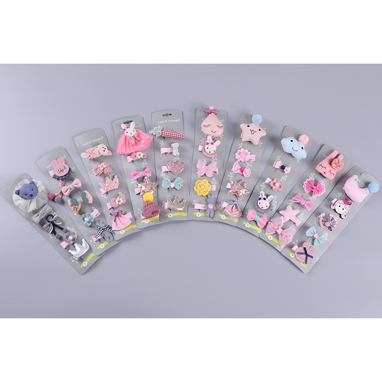 SET Kẹp Tóc 5 kiểu siêu yêu MS:KT11 - Hưng Long PC