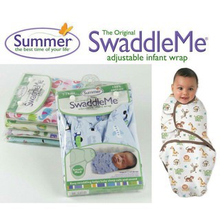 Ủ kén cotton Summer cho bé, Khăn quấn ủ kén Swaddleme-Summer cho bé sơ sinh