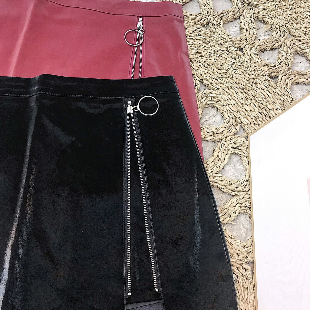 Chân váy da khóa chéo da mịn - có quần lót trong #2001 | BigBuy360 - bigbuy360.vn