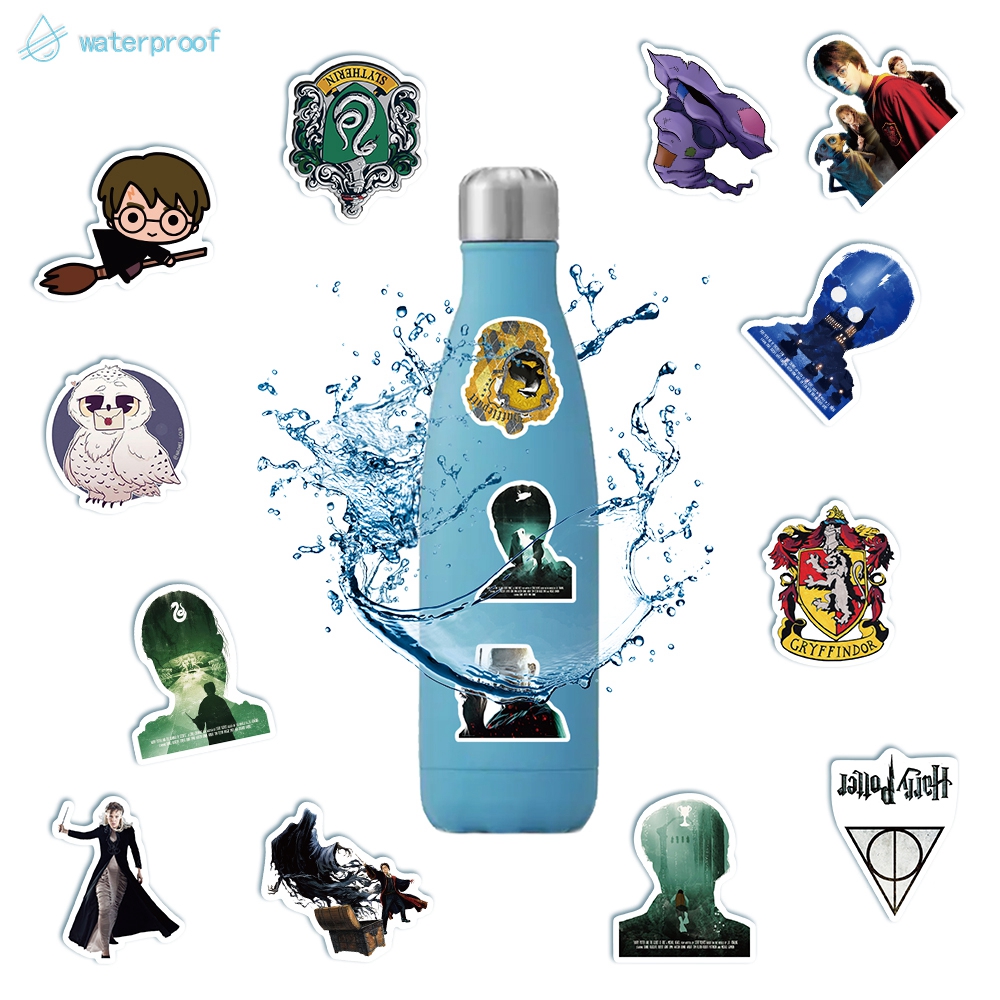 Set 50 hình dán graffiti họa tiết phim Harry Potter chống thấm nước