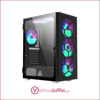 Case Montech X3 Mesh (Black/ White Tặng 6 Fan RGB) - Chính Hãng