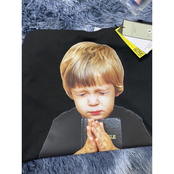 [ Ảnh Thật &amp;video] Áo thun ADLV nam nữ in hình bé cầu nguyện vải cotton cao cấp