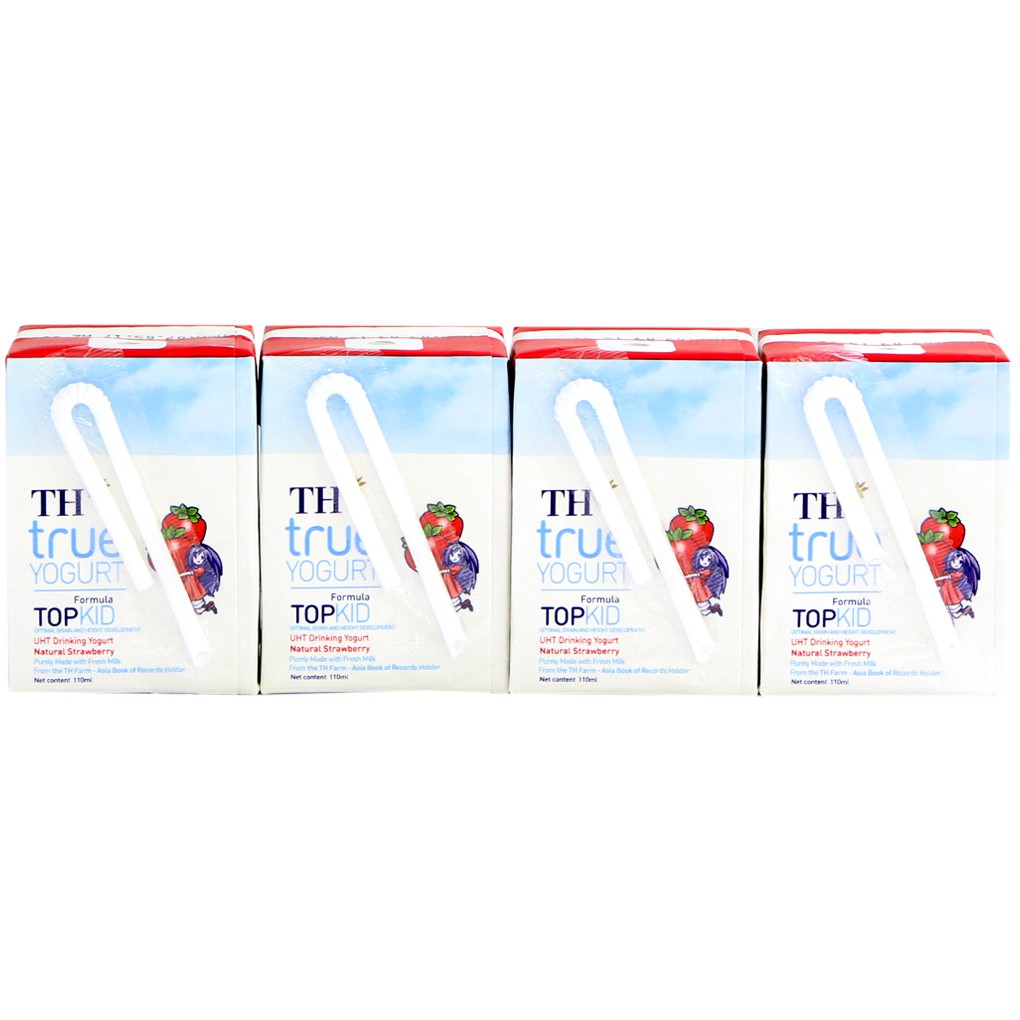 THÙNG SỮA CHUA UỐNG TIỆT TRÙNG TH TRUE YOGURT TOPKID 48 x 110ML