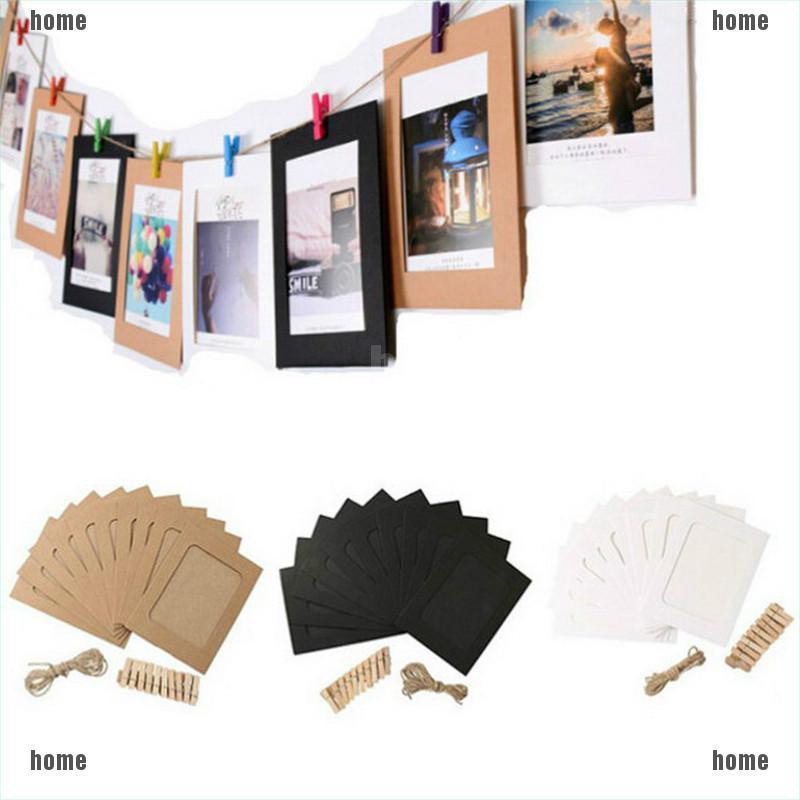 Bộ Khung Ảnh Bằng Giấy Cứng 10 6inch Trang Trí Sáng Tạo