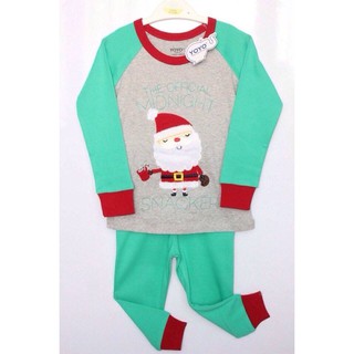 Bộ bé trai yoyo noel xanh