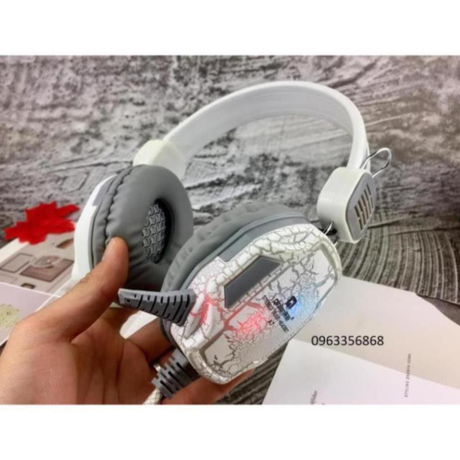 Tai Nghe Chụp Tai Chuyên Game Đèn Led Rgb Đổi Màu Qinlian A7, Có Micro, Chuyên Dụng Cho Máy Tính Và Điện Thoại