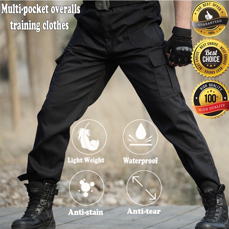 New Overalls Men's Cotton Wear Loose Loose Camouflage Tactical Military Pants Casual Labor Pants Work Pants | BigBuy360 - bigbuy360.vn