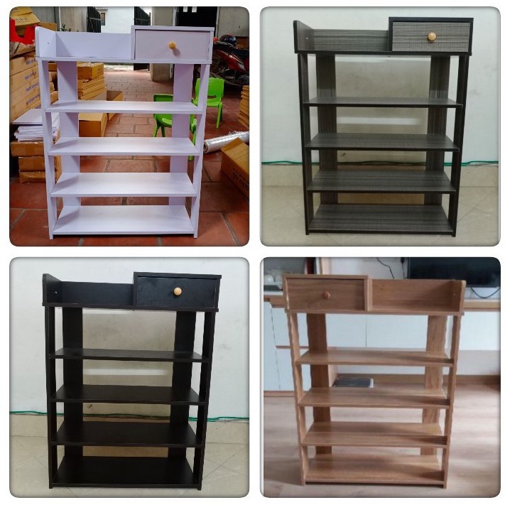 Kệ đựng giày cao cấp - kệ gỗ 5 tầng đa năng - tủ giày