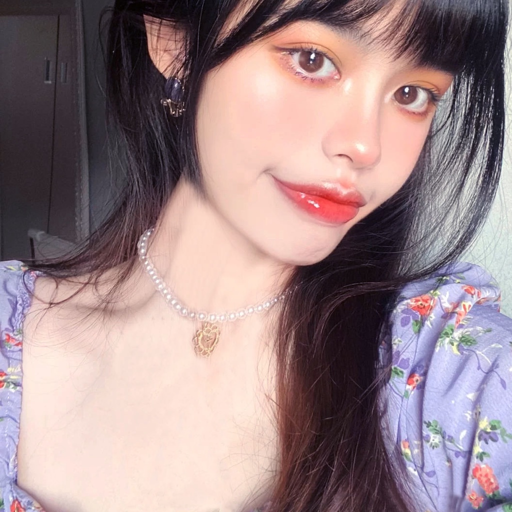 Vòng cổ nữ dây chuyền lolita dễ thương ngọt ngào khuyên tim V61
