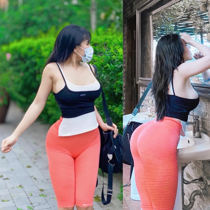 Quần lửng Biker Thể Thao quả trám Tập Gym ,Yoga & Erobic Co giãn 4 chiều Thoải Mái Và Thông Thoáng