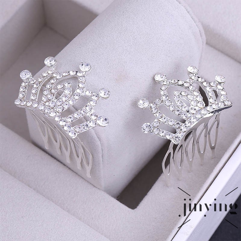 GETNOIVAS Lược cài tóc hình vương miện sang trọng phong cách Hàn Quốc cho nữ