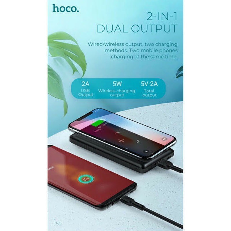 Pin Sạc dự phòng không dây Hoco J50 10.000mAh Chính Hãng BH 12 tháng