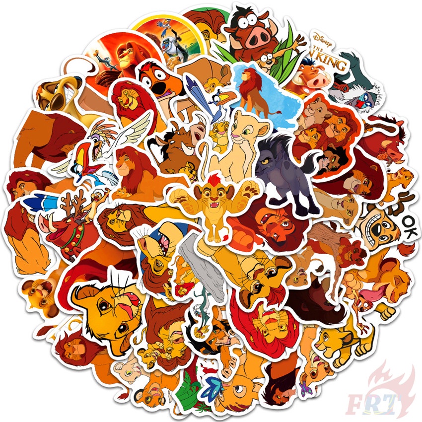 50Pcs/Set ❉ The Lion King Series 01 Stickers ❉ Simba DIY Fashion Waterproof Doodle Decals Stickers