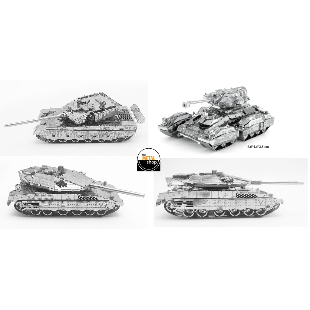 Mô hình lắp ghép kim loại 3d xe tank cỡ lớn mới