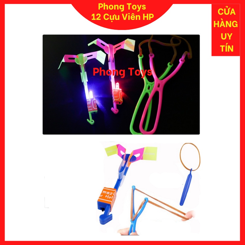 ĐỒ CHƠI CHONG CHÓNG XOAY CÓ GẮN ĐÈN LED BAY SIÊU CAO LÊN TRỜI