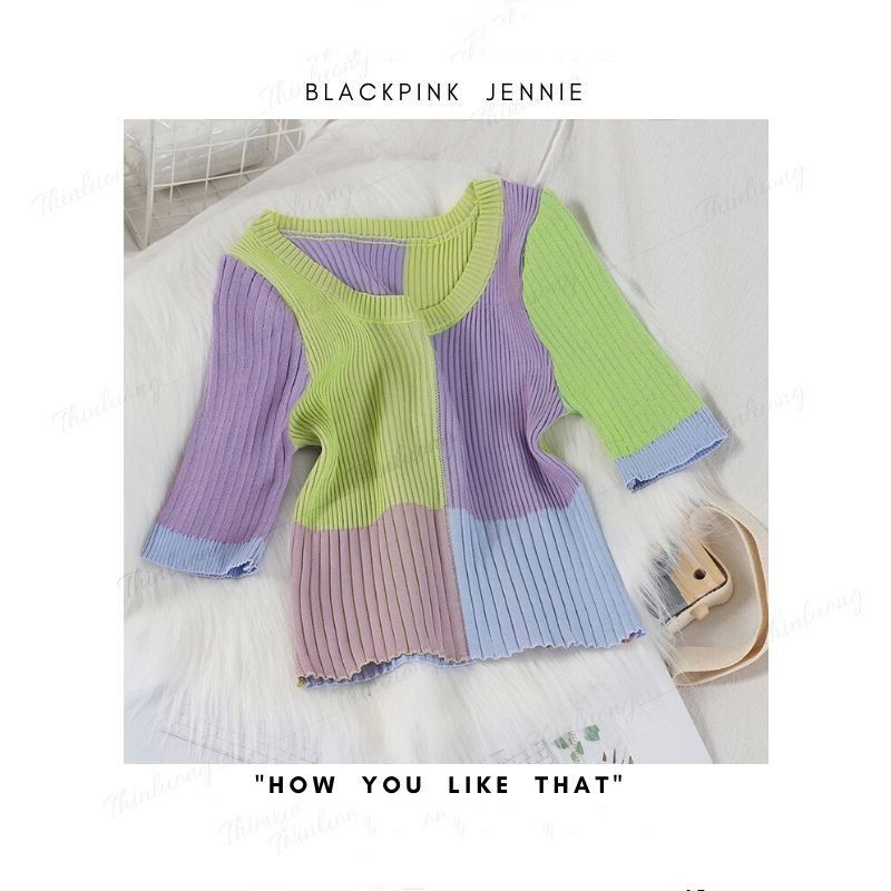 Áo Jennie BlackPink croptop style Hàn Quốc 🦄