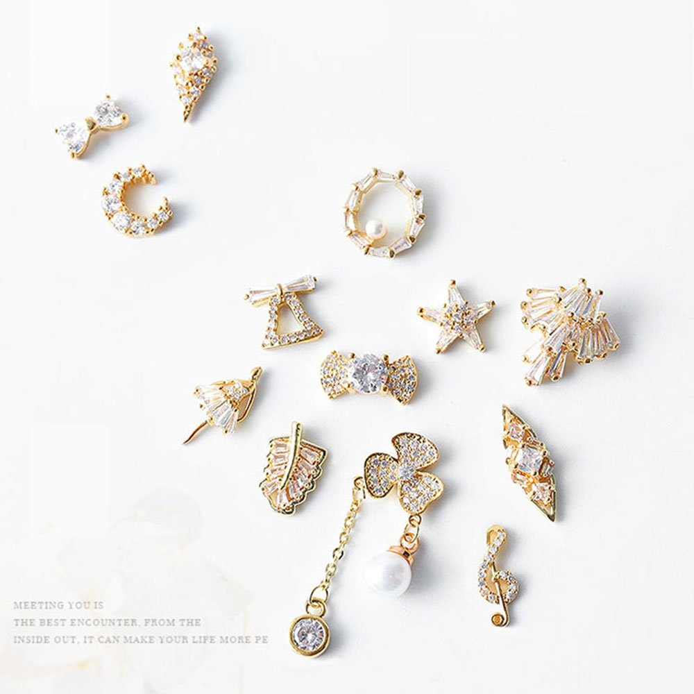 [Hàng mới về] Phụ kiện đính đá 3d trang trí móng tay thời trang