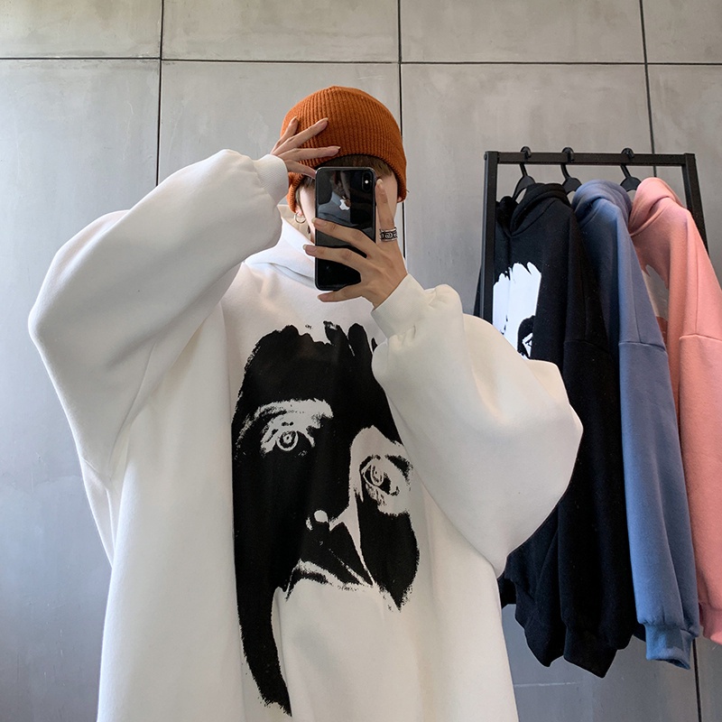 Áo khoác hoodie NRVP tay dài oversize phong cách Hàn Quốc mới 2022