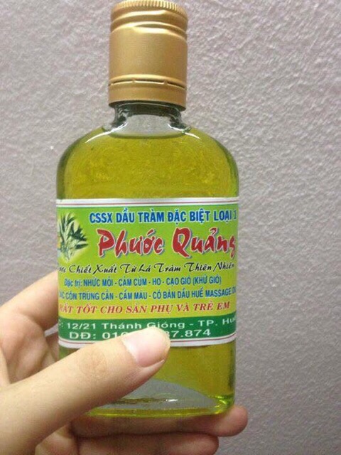 Tinh dầu tràm Phước Quảng Huế đặc biệt nguyên chất 100ml có vỏ hộp