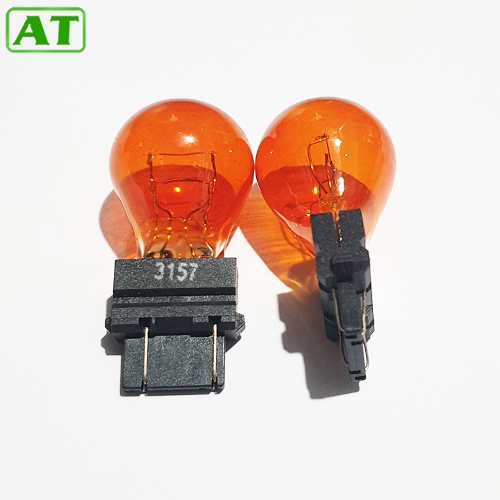 Bóng Đèn Xi Nhan Ô Tô Đui Cắm 3157 2 Tóc 12V 21/5W Màu vàng