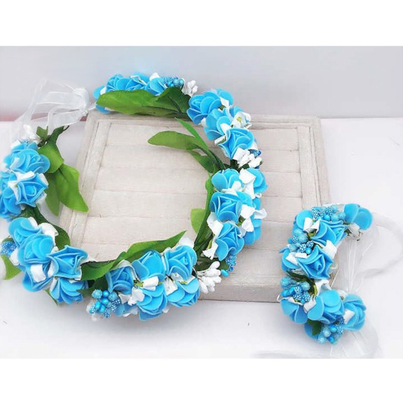 Vòng Hoa Đội Đầu Có Thể Điều Chỉnh Dùng Làm Đạo Cụ Chụp Ảnh Cưới / L