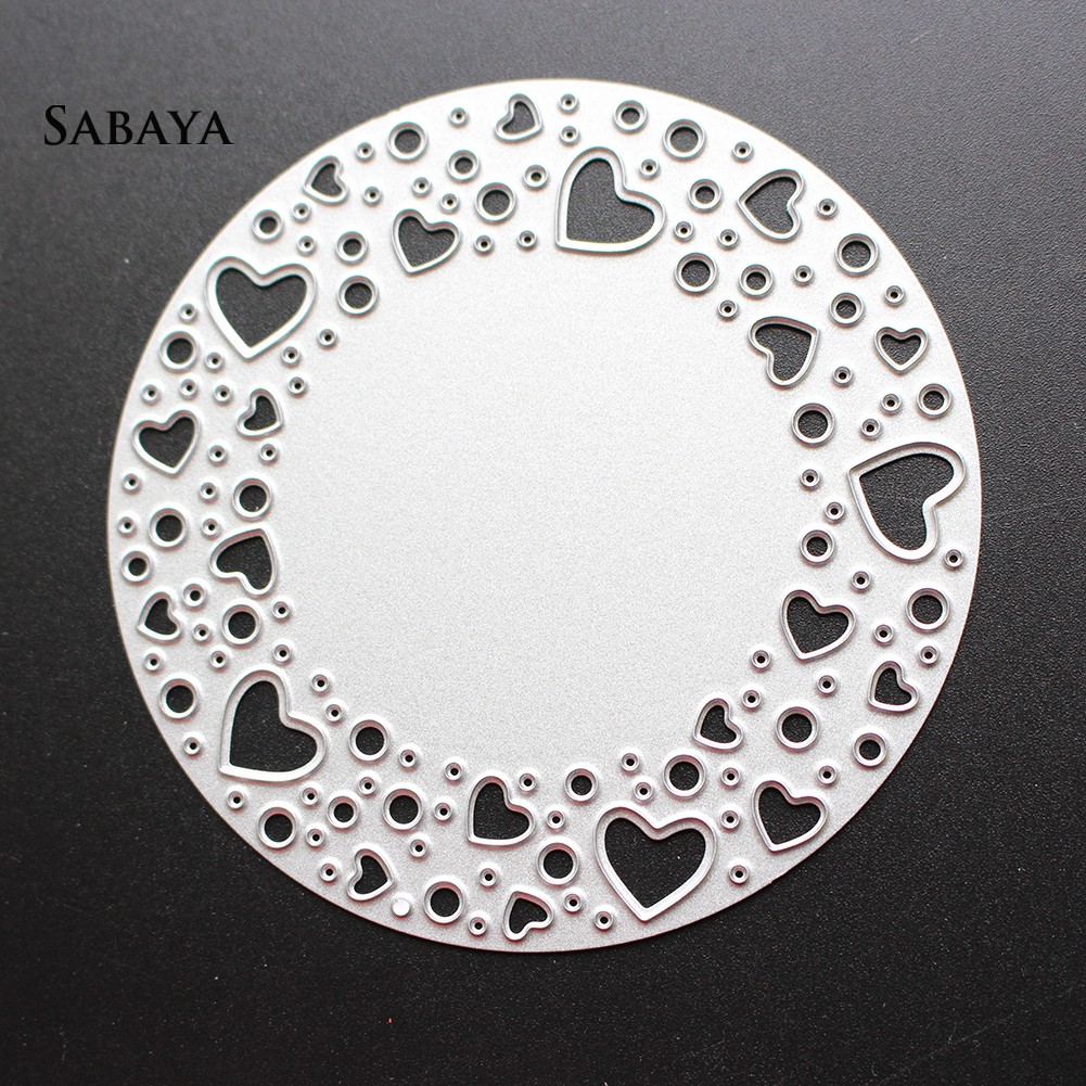 Khuôn cắt giấy thép carbon tạo khung viền tròn cho trang trí scrapbook