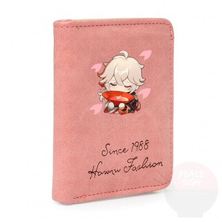 Ví ngắn cầm tay in hình nhân vật KAZUHA Genshin Impact game chibi anime đựng vật dụng nhỏ xinh xắn tiện lợi