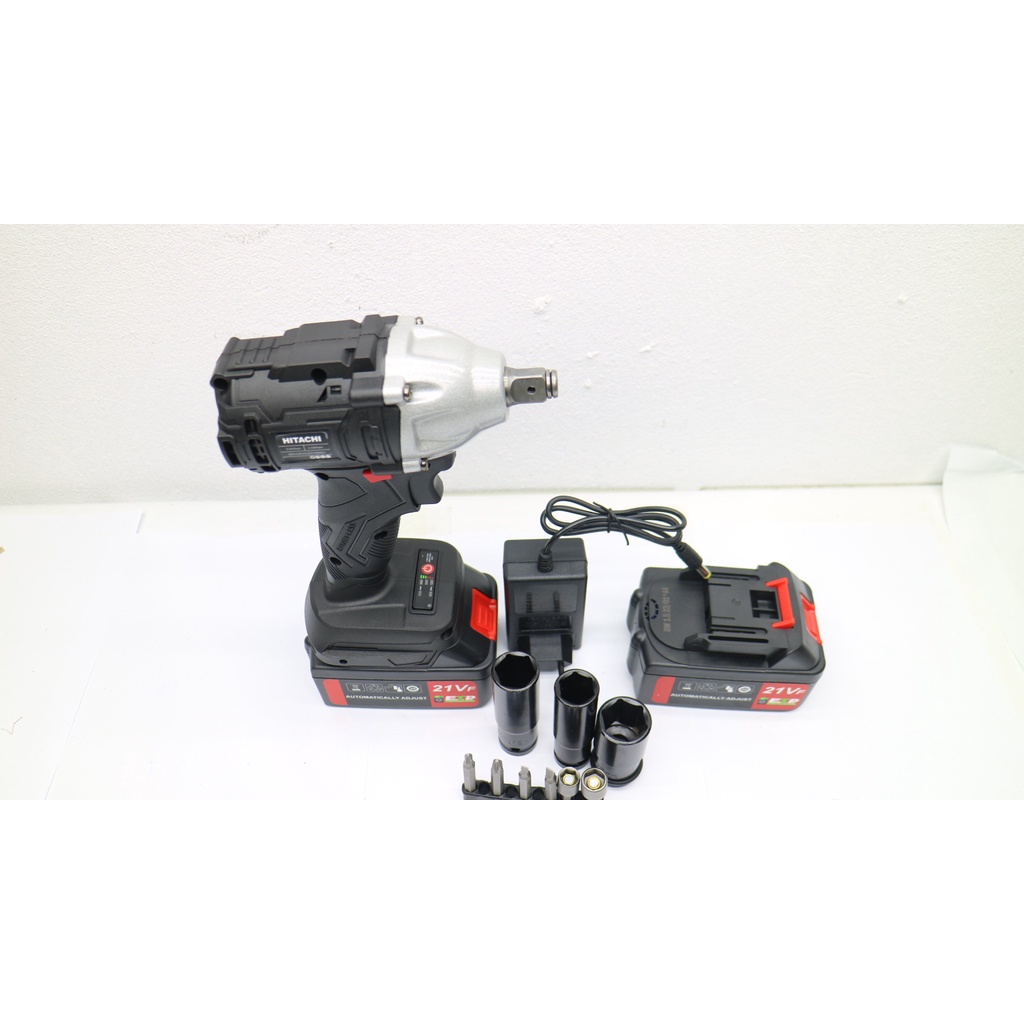 [Máy 2 pin ] Máy Siết Bulong HITACHII 21Vf -3 Tốc Độ-Pin Khủng 10 Cell-Động Cơ Không Chổi Than