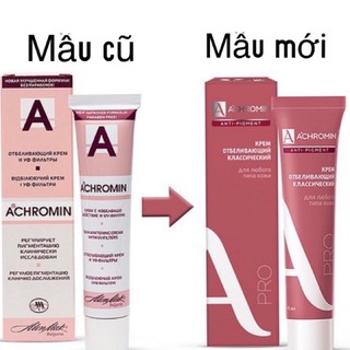 Kem dưỡng trắng da mờ Nám Achromin Nga 45ml