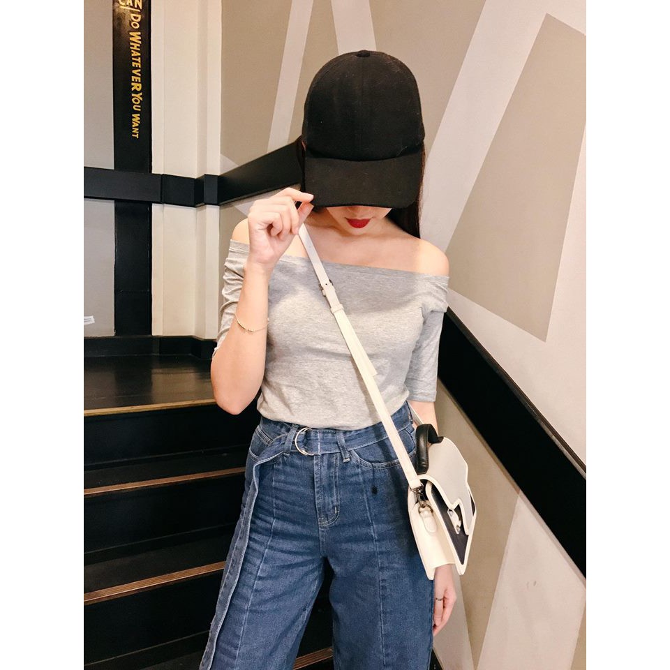 áo crotop trễ vai