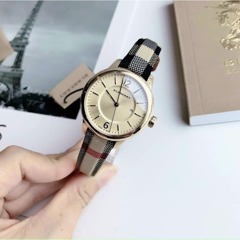 Đồng hồ đôi Burberry nam, nữ Bu10104 và Bu10001 Fullbox chính hãng Authentic