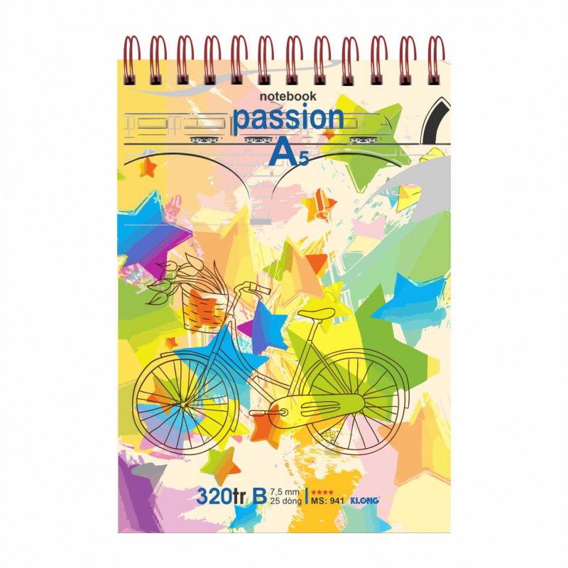 Sổ lò xo kép ngang A5 - 320 trang KLONG MS: 941N