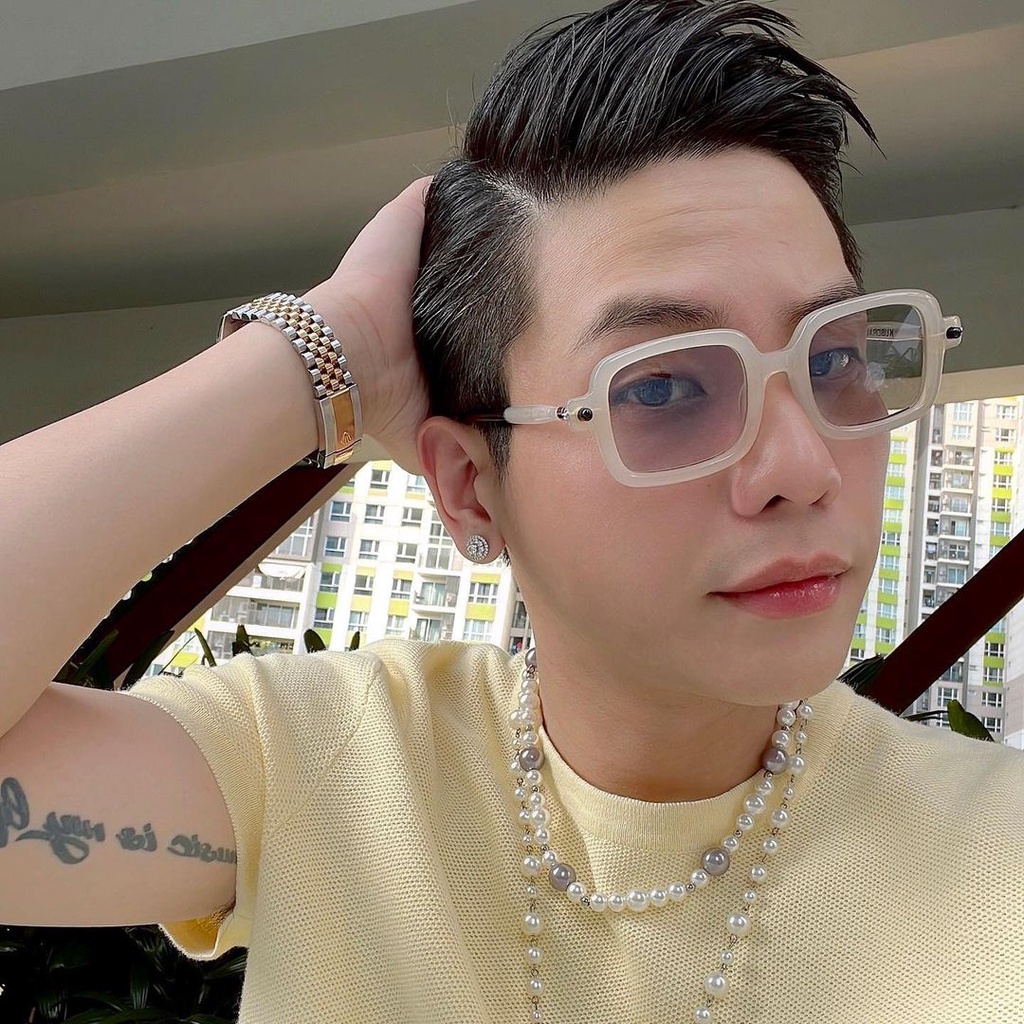 Kính mát kuboraum nam nữ gọng vuông phi công thời trang